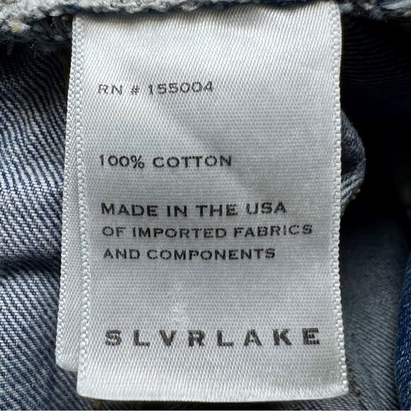 SLVRLAKE Beatnik High Rise Slim Jeans in Trouble Maker Wash - Picture 8 of 10